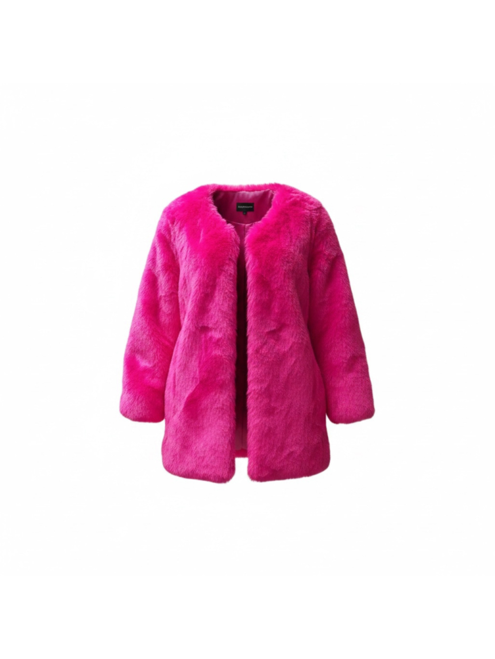 Women's PrettyLittleThing Faux Fur Teddy Jacket Pink Size L